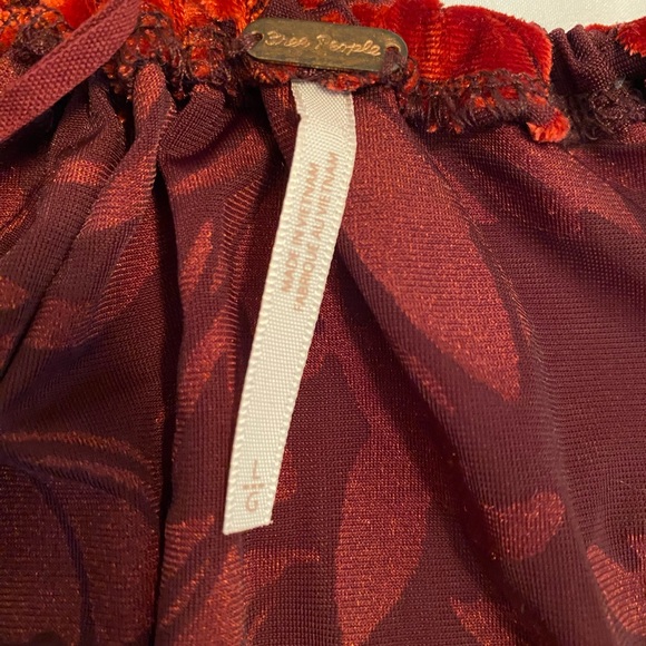 Free People Red Floral Blouse - Picture 3 of 10